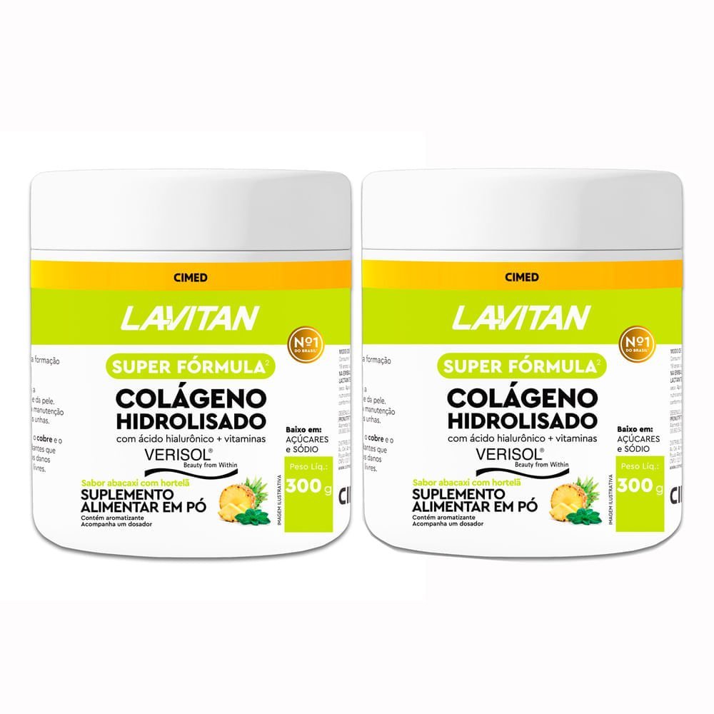 Lavitan Colágeno Hidrolisado Verisol 300g Abacaxi + Hortelã — Lavitan | Farmácia Resyla