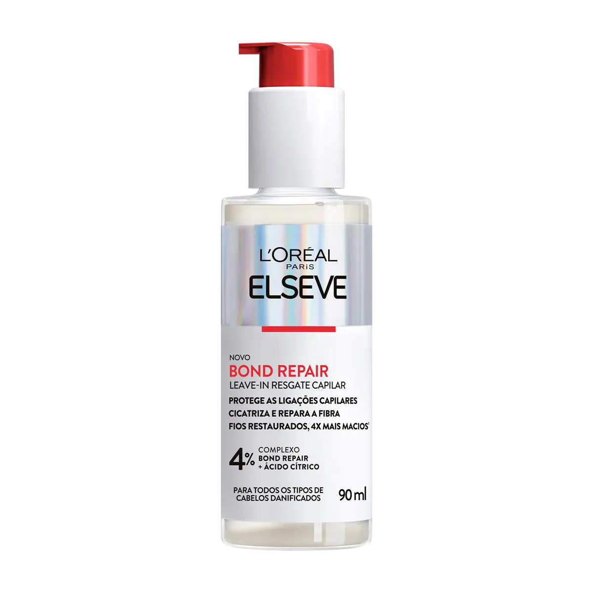 Leave-In Resgate Capilar Elseve Bond Repair Resgate Capilar Reparação Molecular Sem Enxágue com Ácido Cítrico 90ml — Elseve | Farmácia Resyla