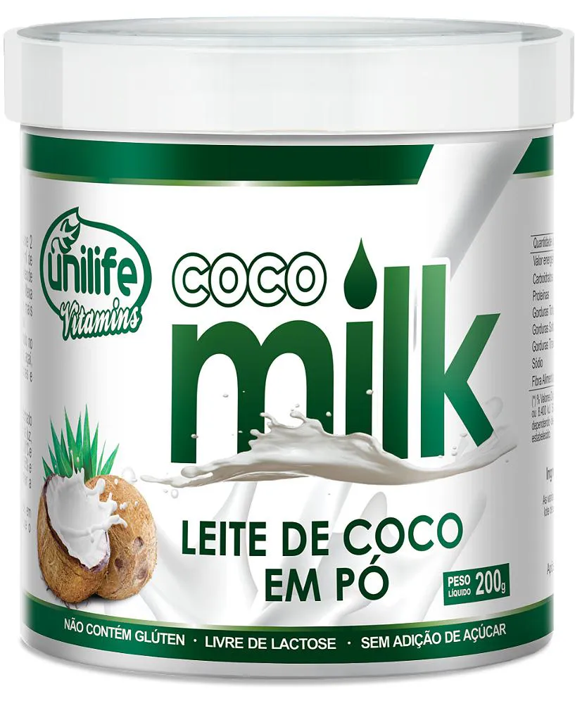Leite de Coco em Pó - Coco Milk 200 G — | Farmácia Resyla