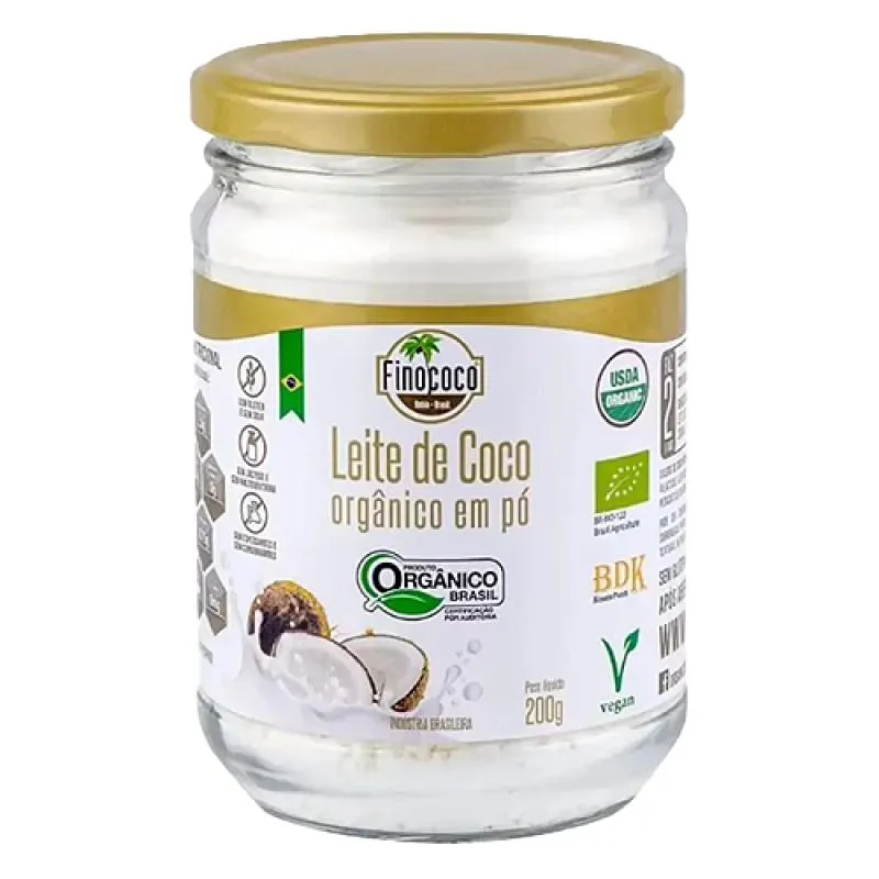Leite de Coco em Pó Orgânico Finococo 200g — | Farmácia Resyla