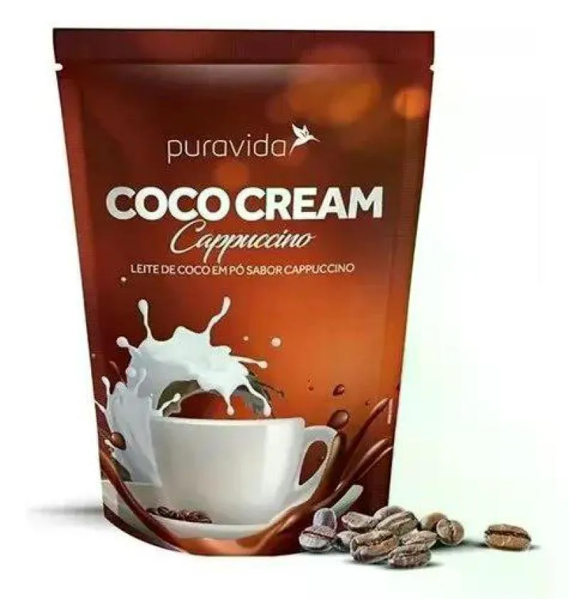 Leite de Coco em Pó Puravida Cappuccino 250g — Puravida | Farmácia Resyla