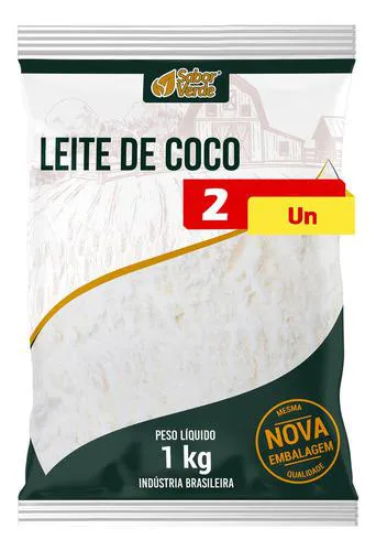 Leite de Coco em Pó Vegano 2 X 1kg Sabor Verde — | Farmácia Resyla