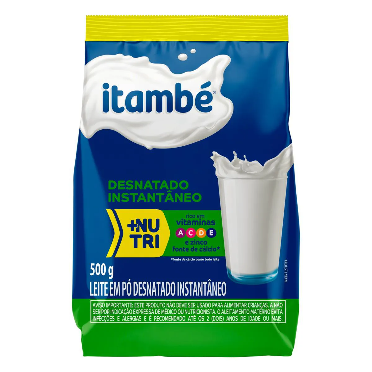 Leite em Pó Desnatado Instantâneo Itambé +Nutri 500g — Itambé | Farmácia Resyla