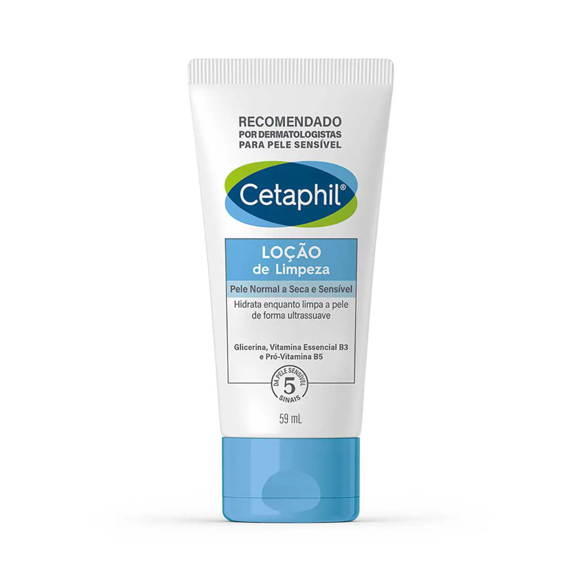 Loção de Limpeza Cetaphil Corpo e Rosto Pele Seca e Sensível com 59ml — Cetaphil | Farmácia Resyla