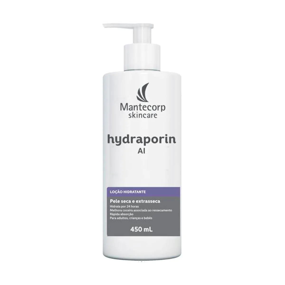 Loção Hidratante Corporal Hydraporin AI Peles Secas 450ml — | Farmácia Resyla
