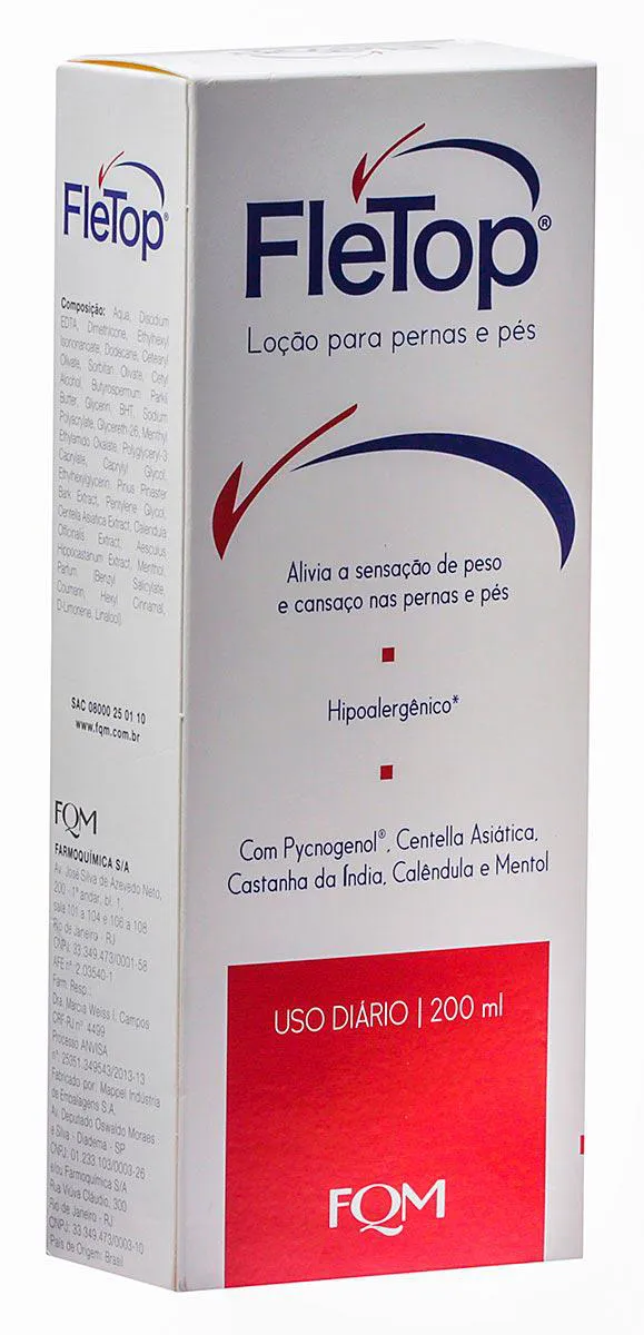 Loção para Pernas e Pés Fletop com 200ml — | Farmácia Resyla