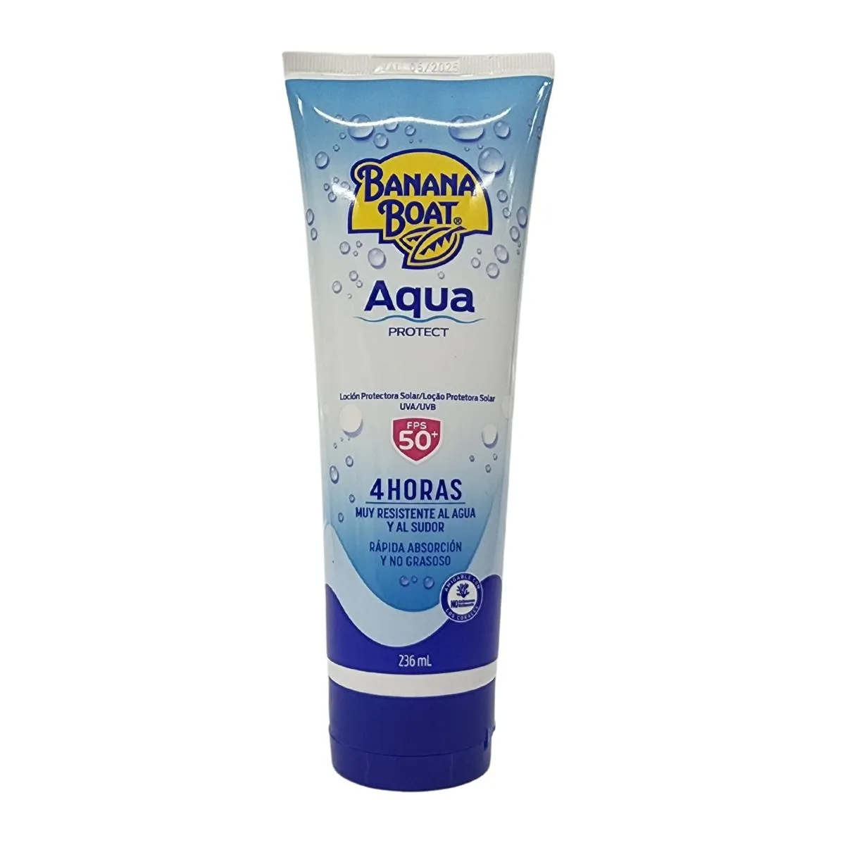 Loção Protetora Solar Uva/uvb Aqua Protect Fps 50+ Banana Boat 236ml — Nan | Farmácia Resyla