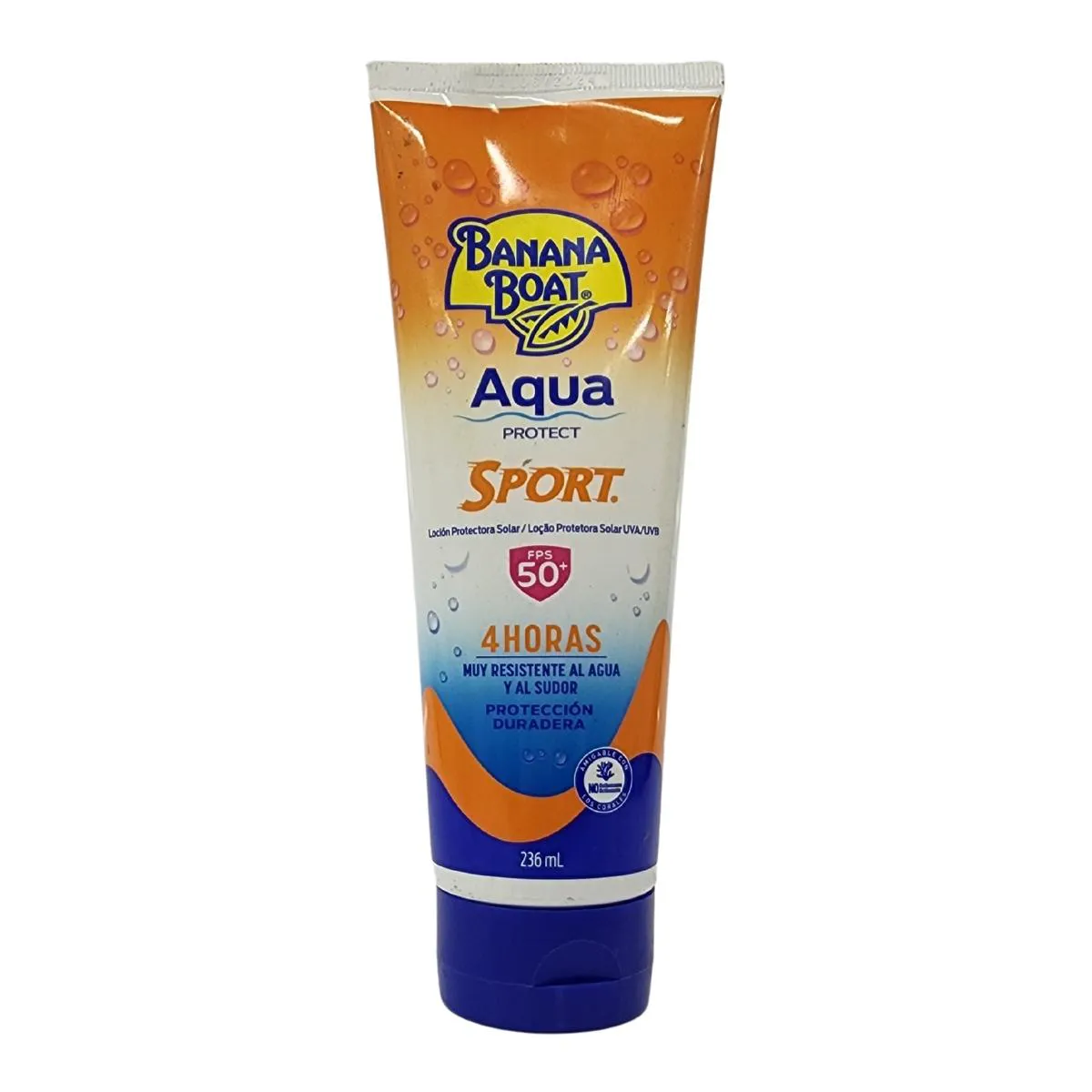 Loção Protetora Solar Uva/Uvb Aqua Protect Sport Fps 50+ Banana Boat 236Ml — Nan | Farmácia Resyla
