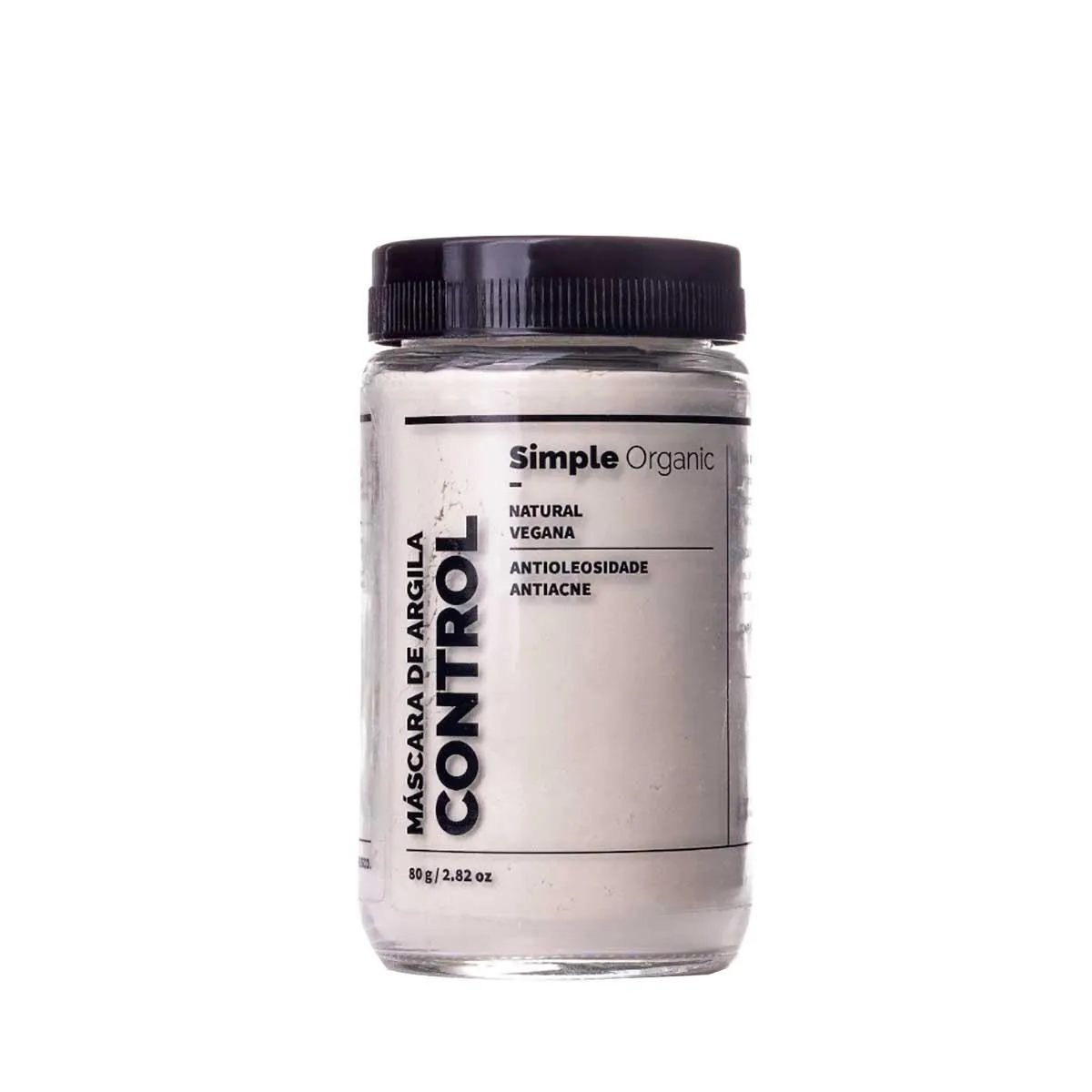 Máscara Facial de Argila Simple Organic Control Antiacne 80g — | Farmácia Resyla