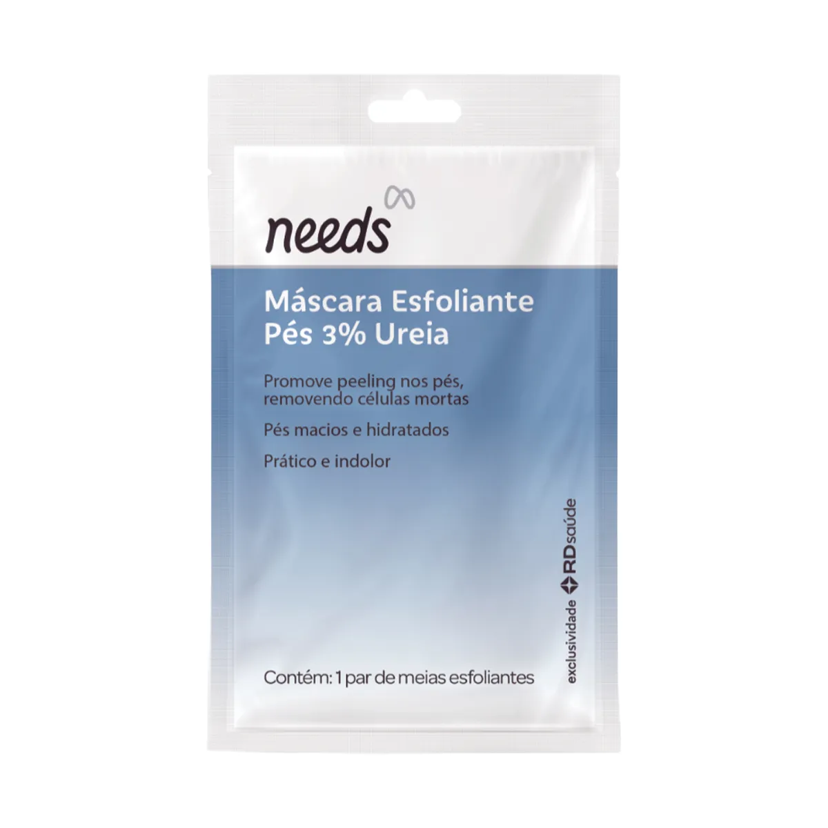 Máscara para Pés Esfoliante Needs 3% Ureia 1 par — Needs | Farmácia Resyla