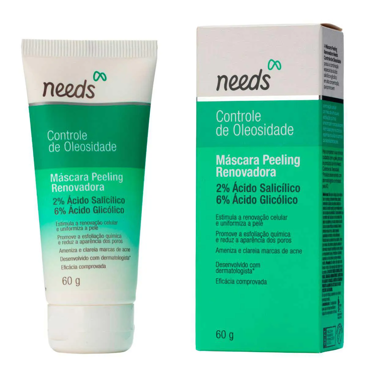 Máscara Peeling Renovadora Needs Controle de Oleosidade 60g — Needs | Farmácia Resyla