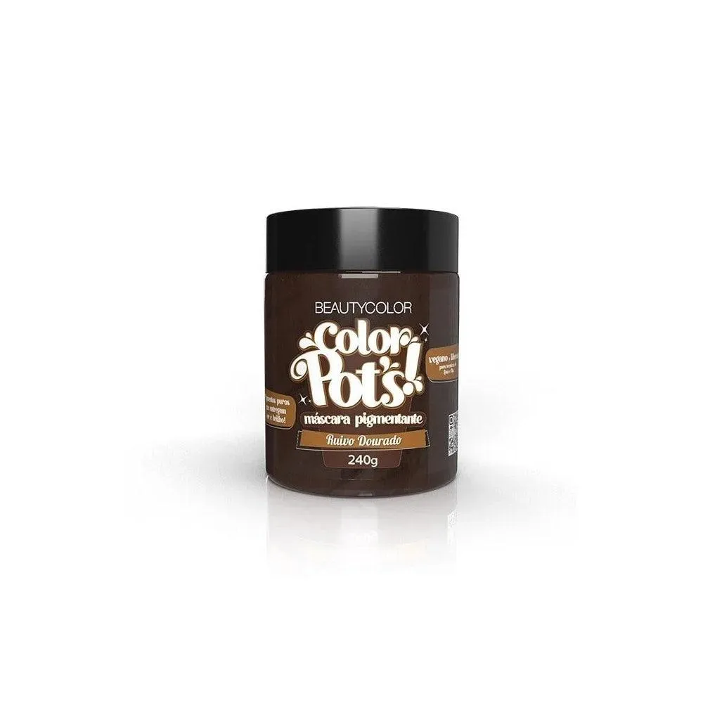 Máscara Tratamento Capilar Beautycolor Pigmentante Color Pots Ruivo Dourado — | Farmácia Resyla