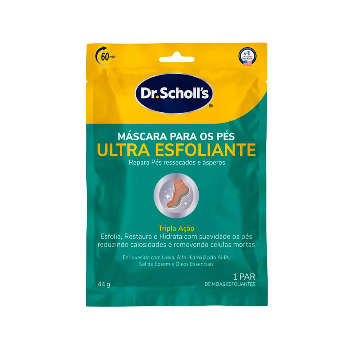 Máscara Ultra Esfoliante para os Pés Dr. Scholl’s 1 par — | Farmácia Resyla