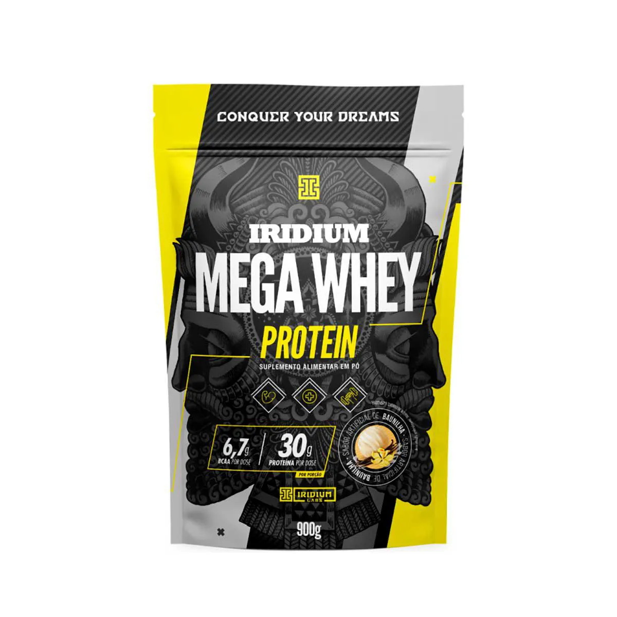 Mega Whey Protein Iridium Baunilha 900g — | Farmácia Resyla