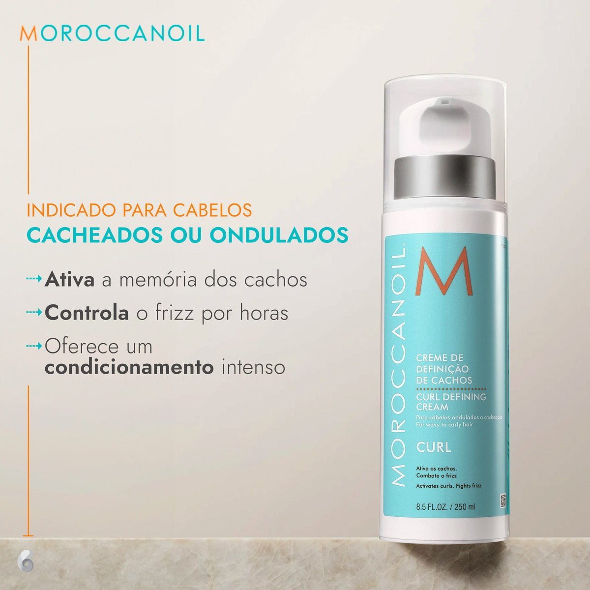 Moroccanoil Curl Defining - Creme Modelador de Cachos 250ml — Fini | Farmácia Resyla