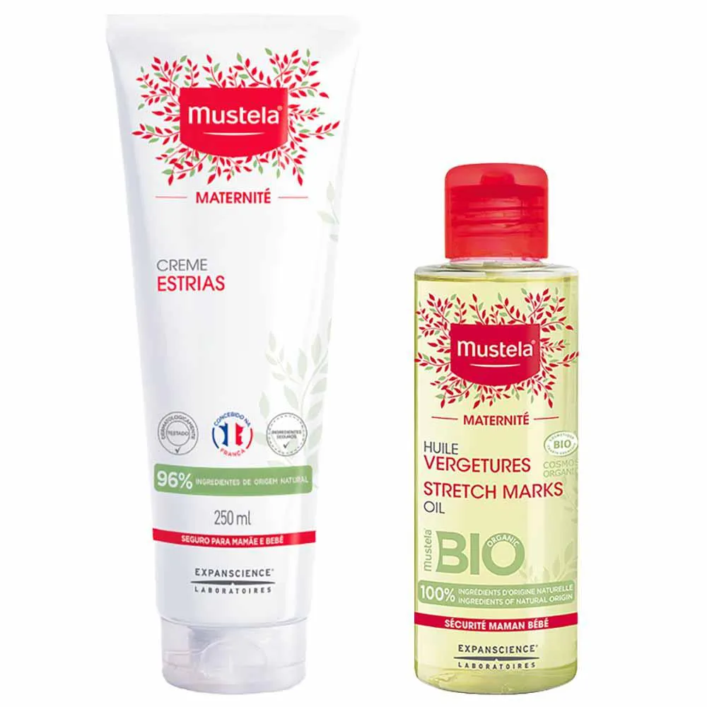 Mustela Maternité Kit – Creme para Estrias 250Ml + Óleo para Prevenção de Estrias 105Ml — Mustela | Farmácia Resyla