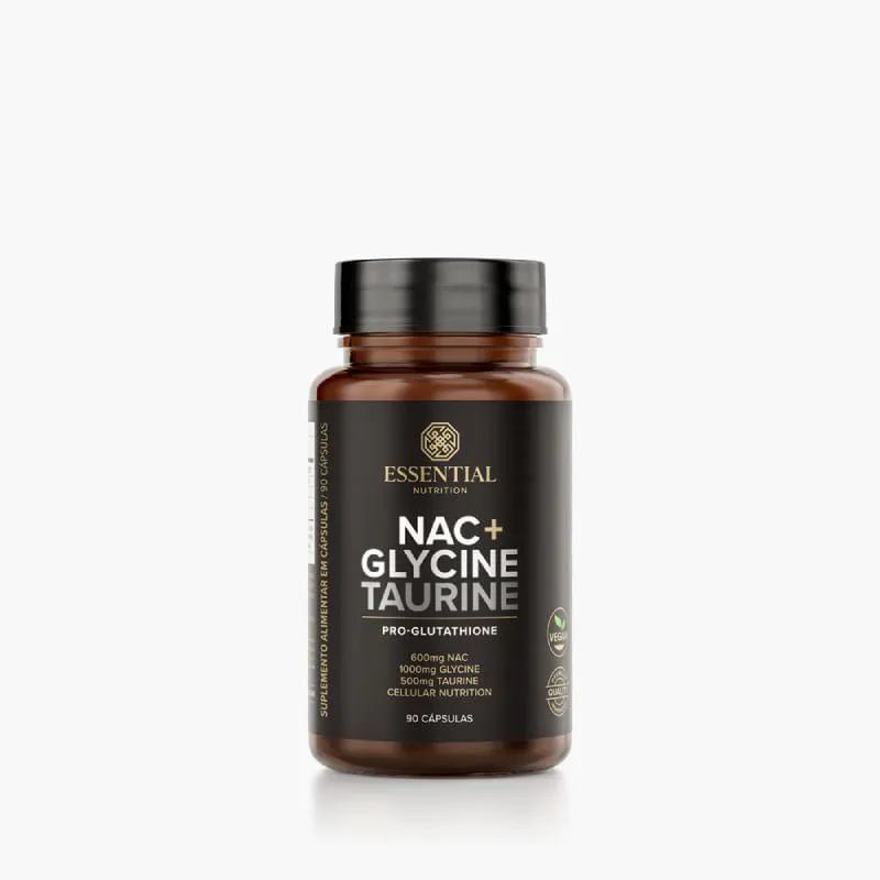 Nac Glycine Taurine Essential Nutrition 90caps — Essential Nutrition | Farmácia Resyla