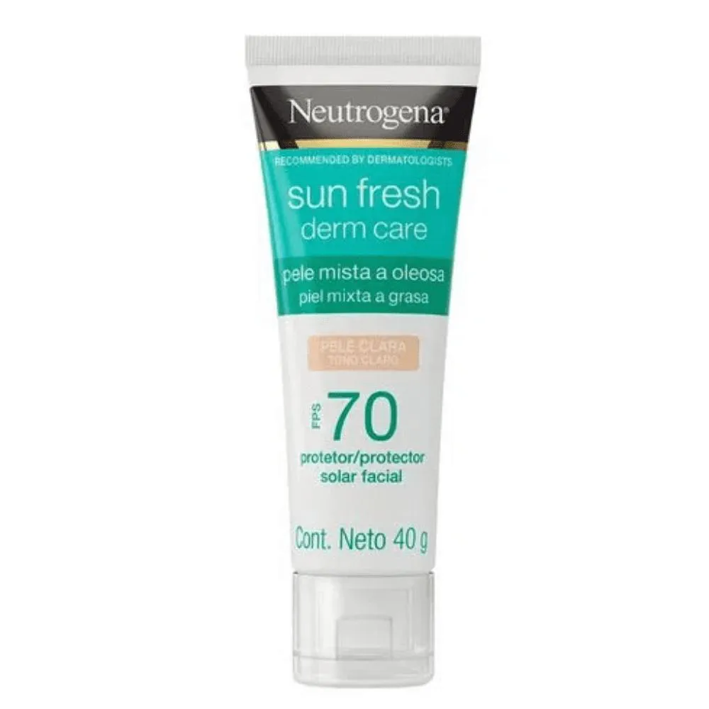 Neutrogena Sun Fresh Oily Skin Pele Clara Fps 70 Protetor Solar Facial 40G — Neutrogena | Farmácia Resyla