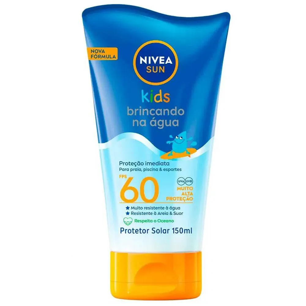 Nivea Sun Protetor Solar Kids Brincando na Água Fps 60 150ml — Nivea | Farmácia Resyla