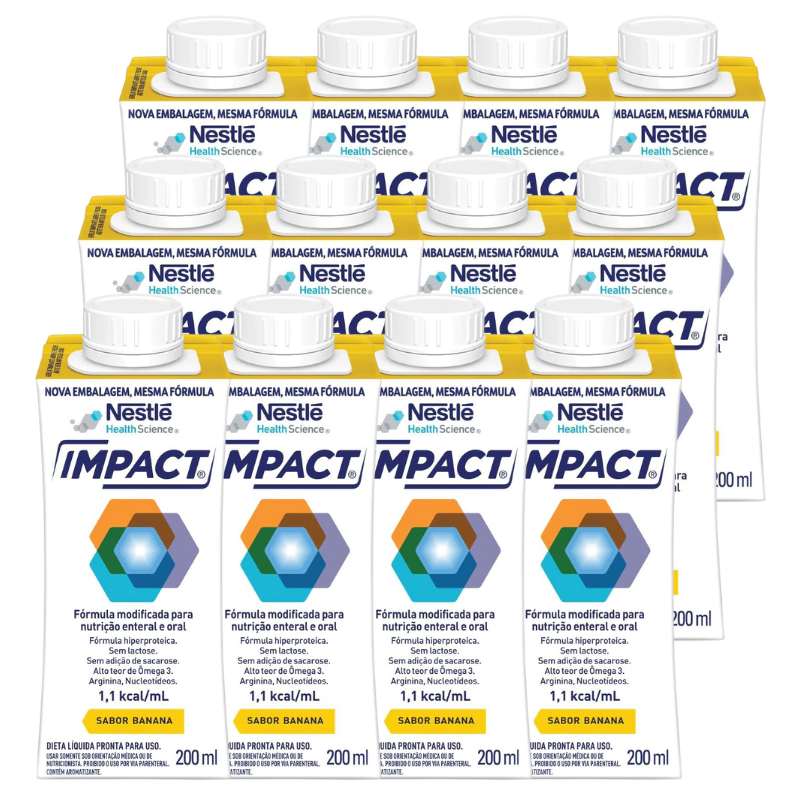Nutrição Enteral E Oral Impact Banana 200Ml 12 Unidades — Nan | Farmácia Resyla