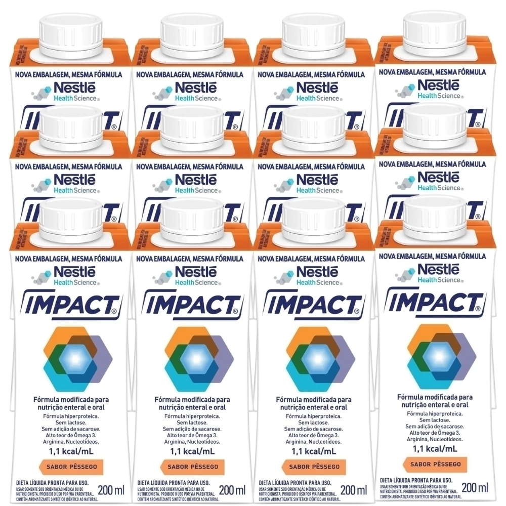 Nutrição Enteral E Oral Impact Pêssego 200Ml 12 Unidades — | Farmácia Resyla
