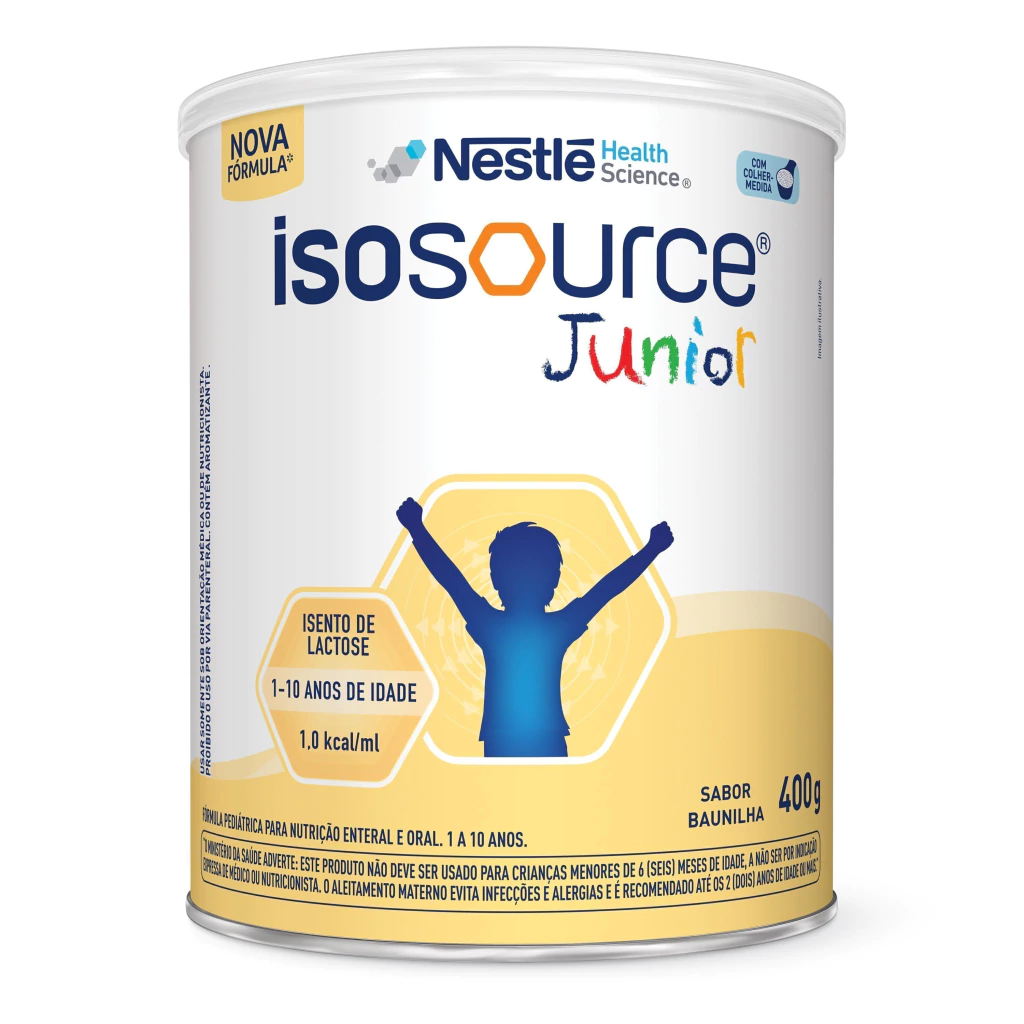 Nutrição Enteral E Oral Isosource Junior Baunilha 400G — Isosource | Farmácia Resyla
