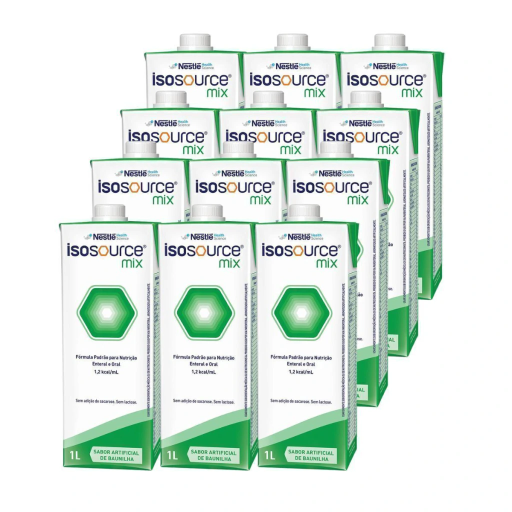 Nutrição Enteral E Oral Isosource Mix 1L 12 Unidades — Isosource | Farmácia Resyla