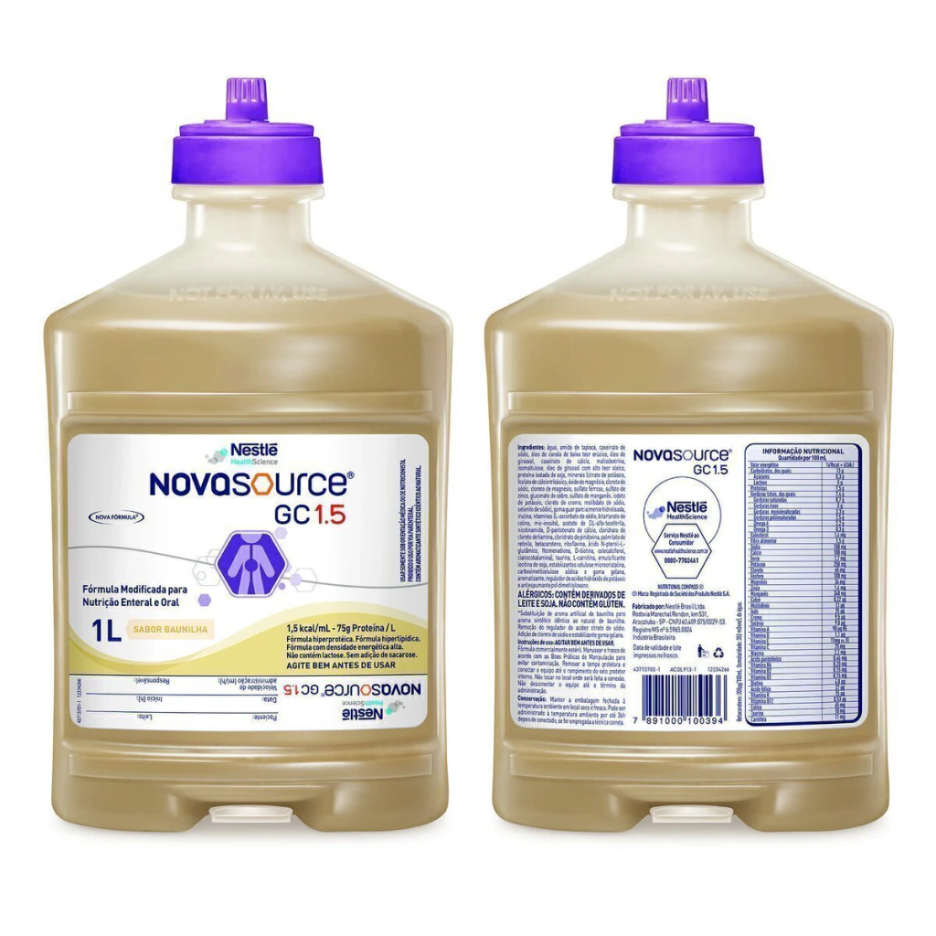 Nutrição Enteral E Oral Novasource Gc 1.5 1L S/F — Novasource | Farmácia Resyla