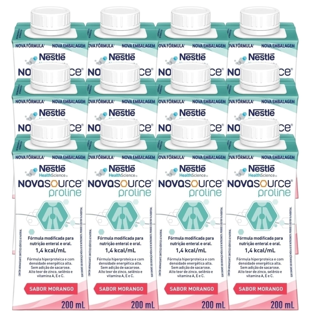 Nutrição Enteral E Oral Novasource Proline Morango 200Ml 12 Unidades — Novasource | Farmácia Resyla