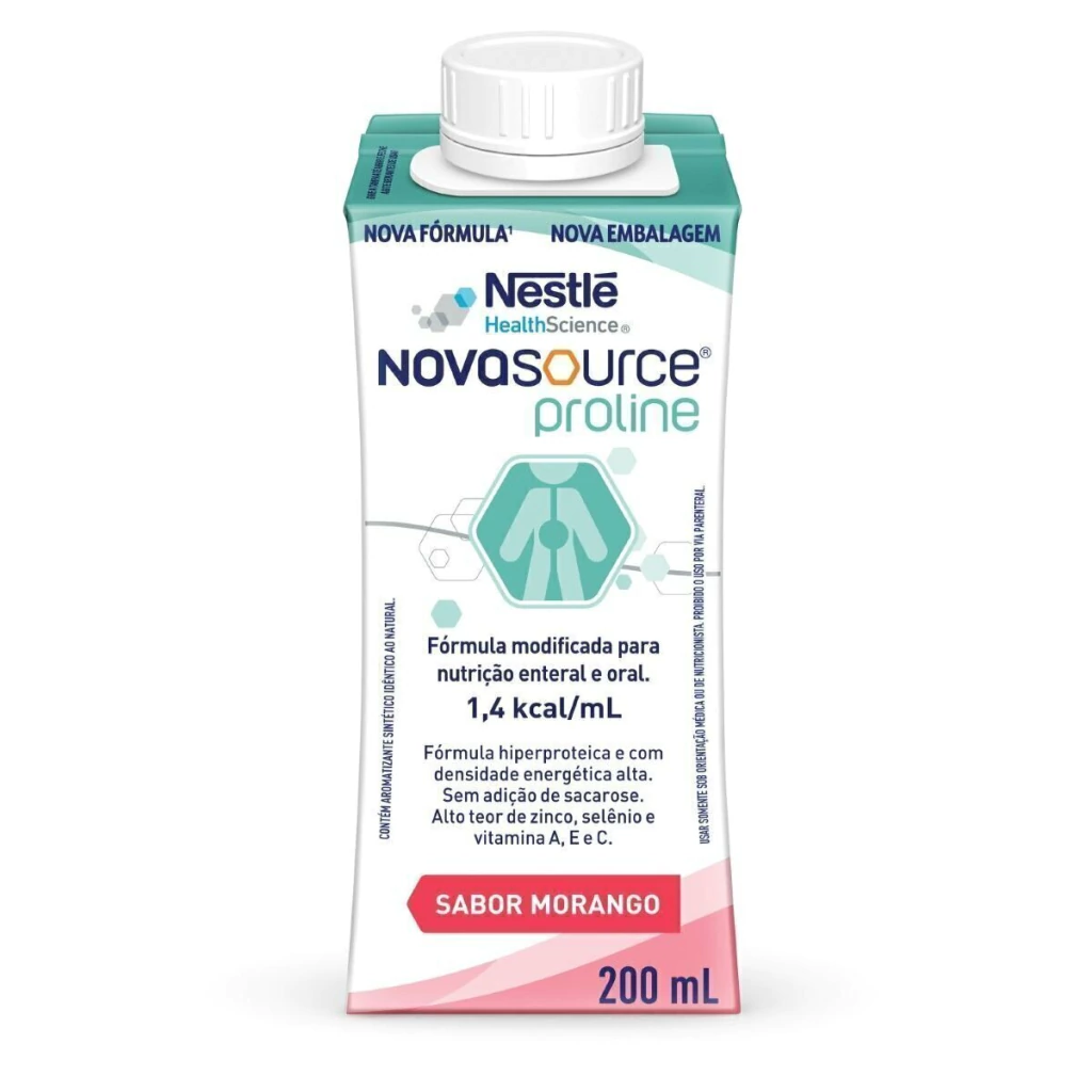 Nutrição Enteral E Oral Novasource Proline Morango 200Ml — Novasource | Farmácia Resyla