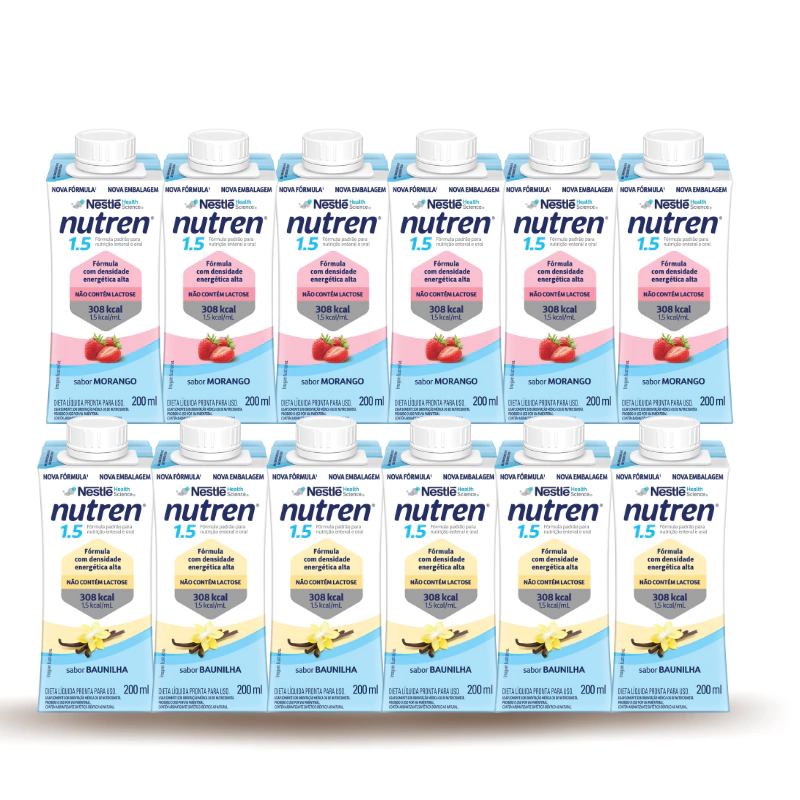 Nutrição Enteral E Oral Nutren 1.5 Morango/Baunilha 200Ml 12 Und — Nutren | Farmácia Resyla