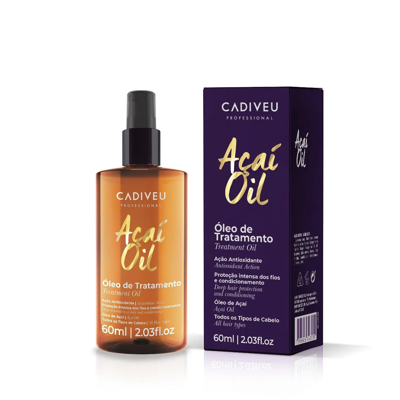 Óleo de Tratamento Cadiveu Professional Açaí Oil 60ml — Cadiveu | Farmácia Resyla