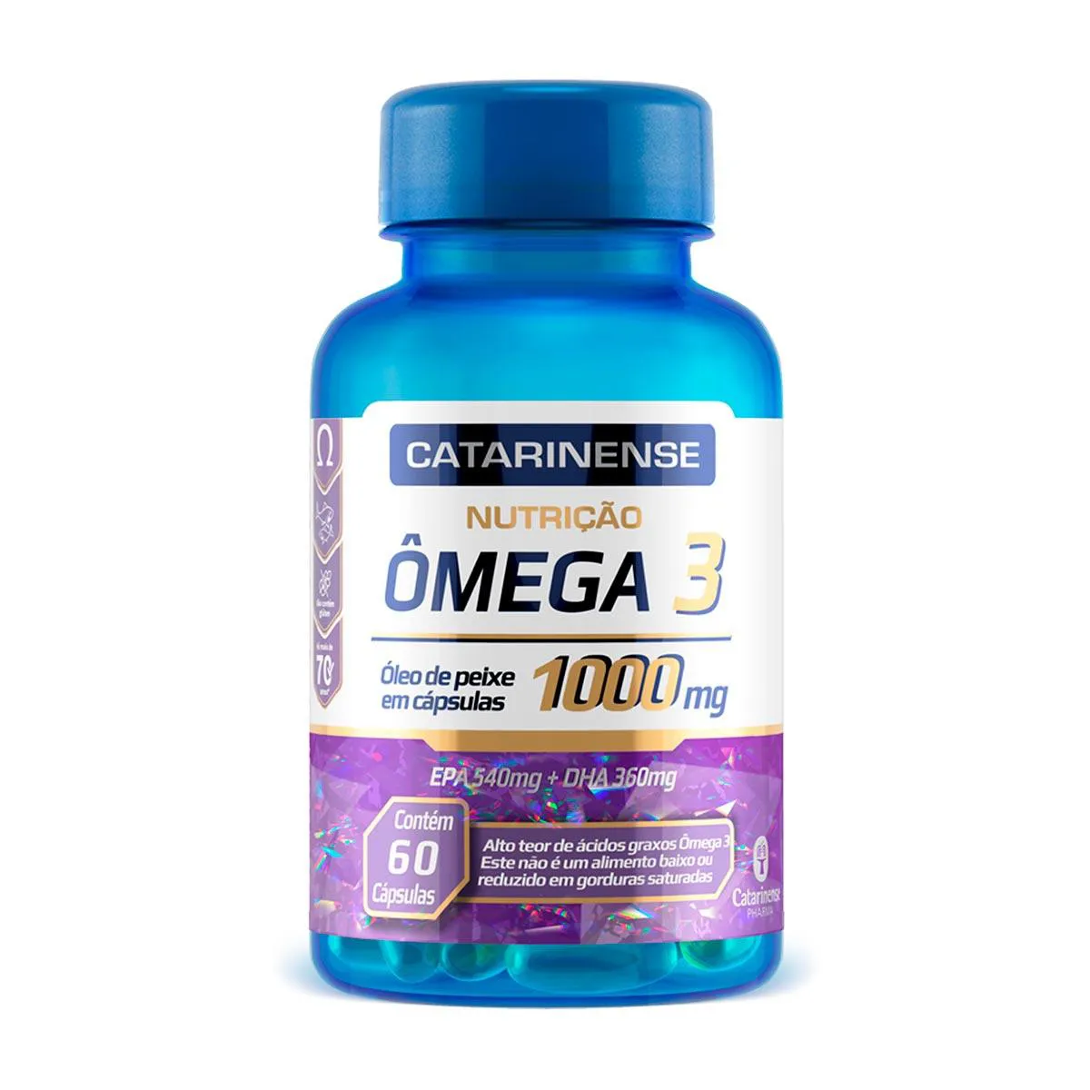 Ômega 3 1000mg Catarinense com 60 cápsulas — Catarinense | Farmácia Resyla