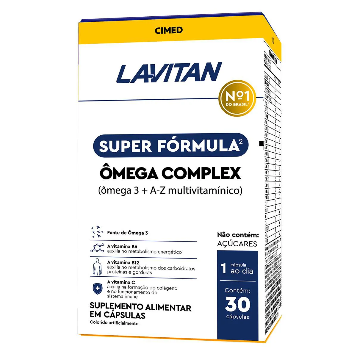 Ômega 3 + A-Z Multivitamínico Lavitan Ômega Complex 30 Cápsulas — Lavitan | Farmácia Resyla