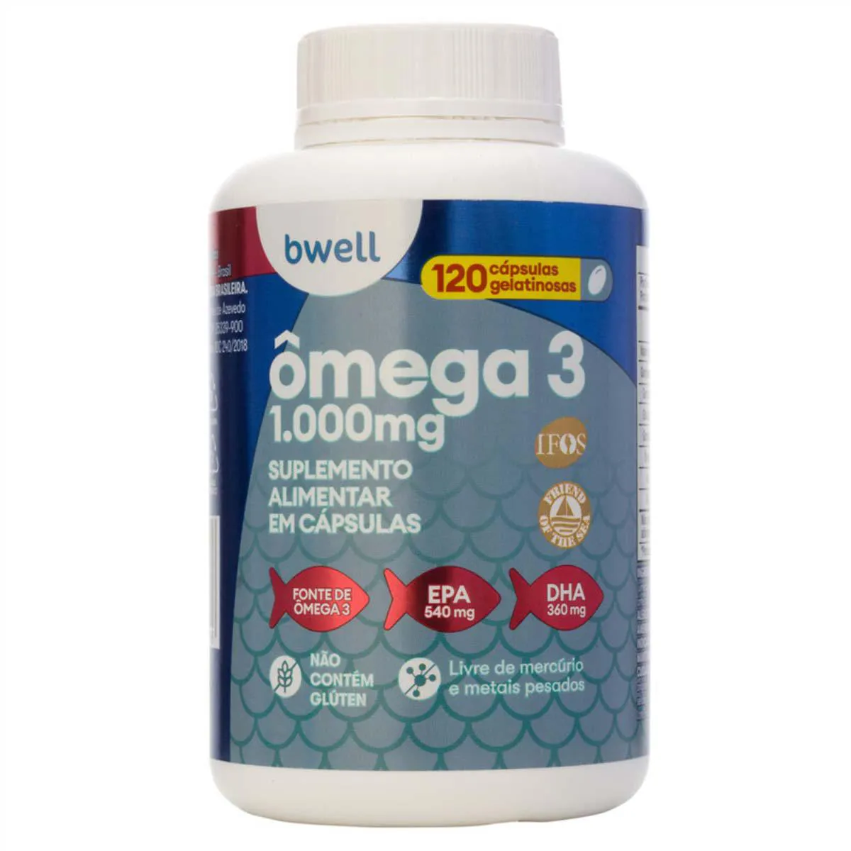 Ômega 3 bwell 120 Cápsulas — | Farmácia Resyla