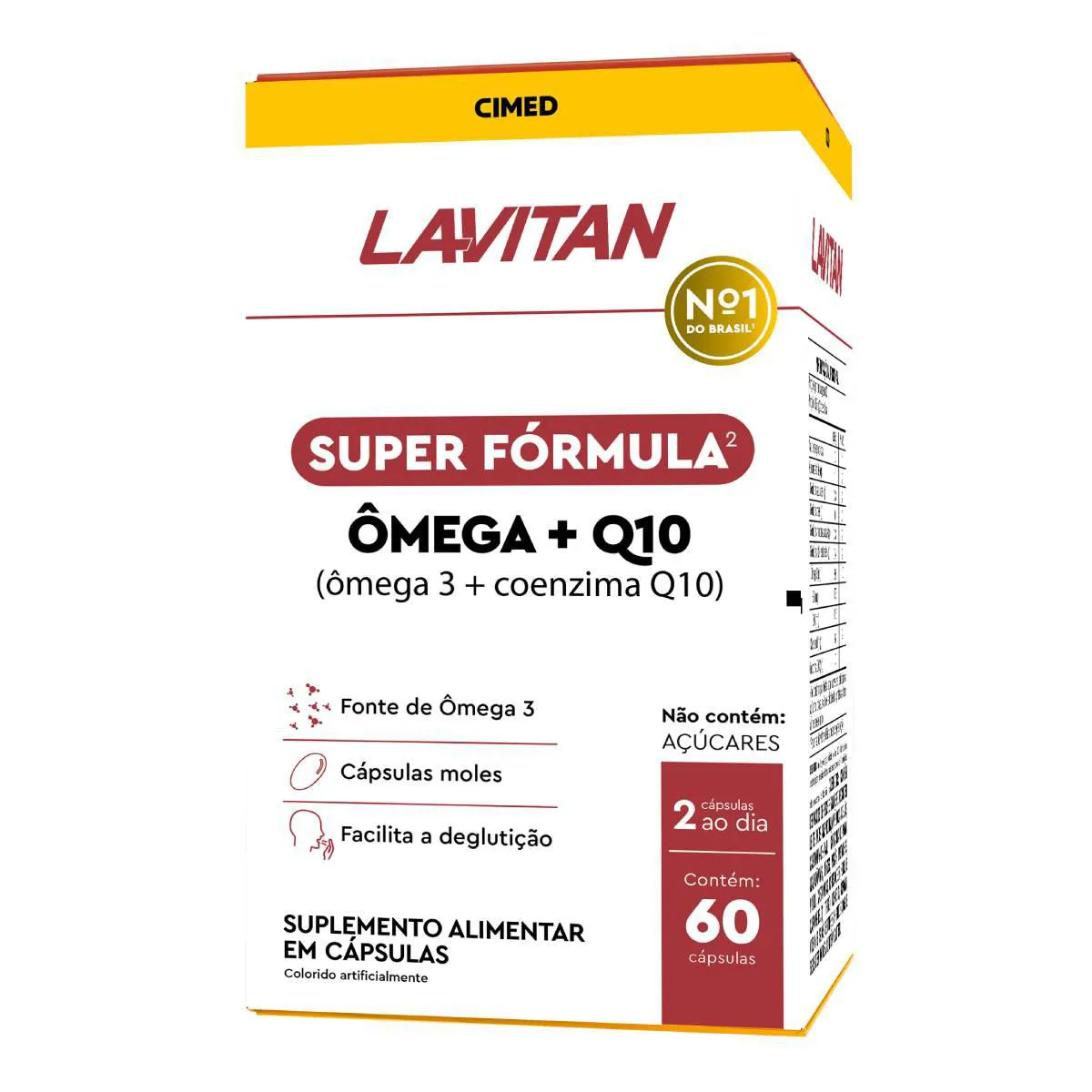Ômega 3 + Coenzima Q10 Lavitan Ômega Q10 60 Cápsulas — Lavitan | Farmácia Resyla