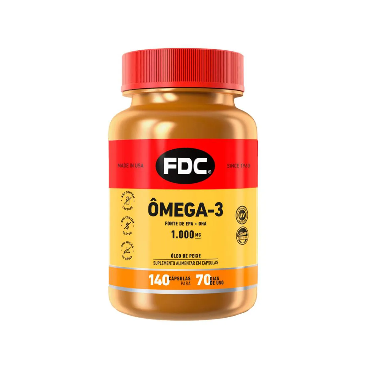 Ômega 3 EPA 1000mg FDC com 140 cápsulas — Fdc | Farmácia Resyla