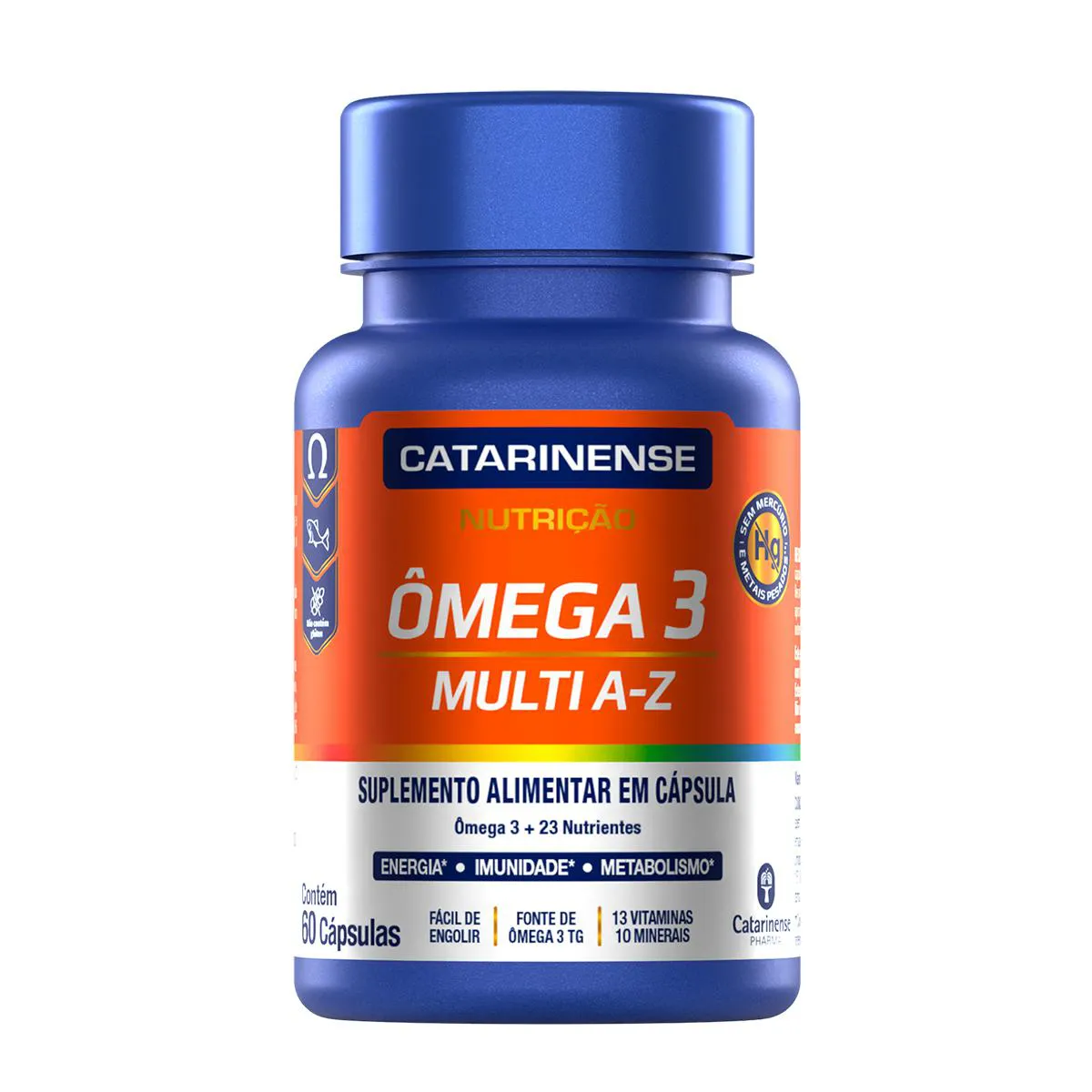 Ômega 3 Multi A-Z Catarinense Nutrição 60 Cápsulas — Catarinense | Farmácia Resyla