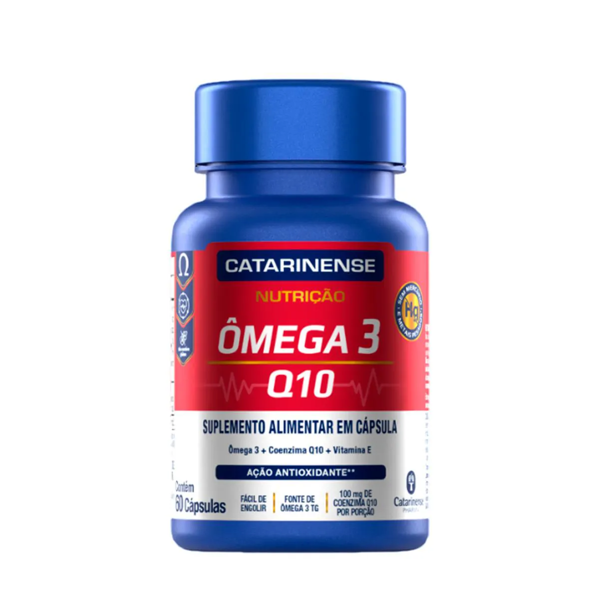 Ômega 3 Q10 Catarinense Nutrição 60 Cápsulas — Catarinense | Farmácia Resyla