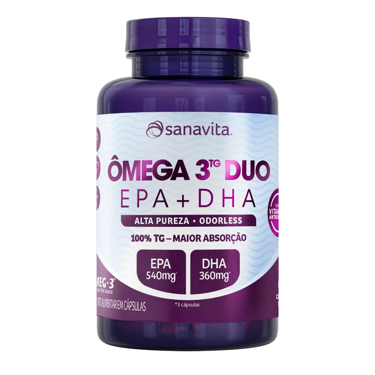 Ômega 3 TG Duo Sanavita 60 cápsulas — Sanavita | Farmácia Resyla