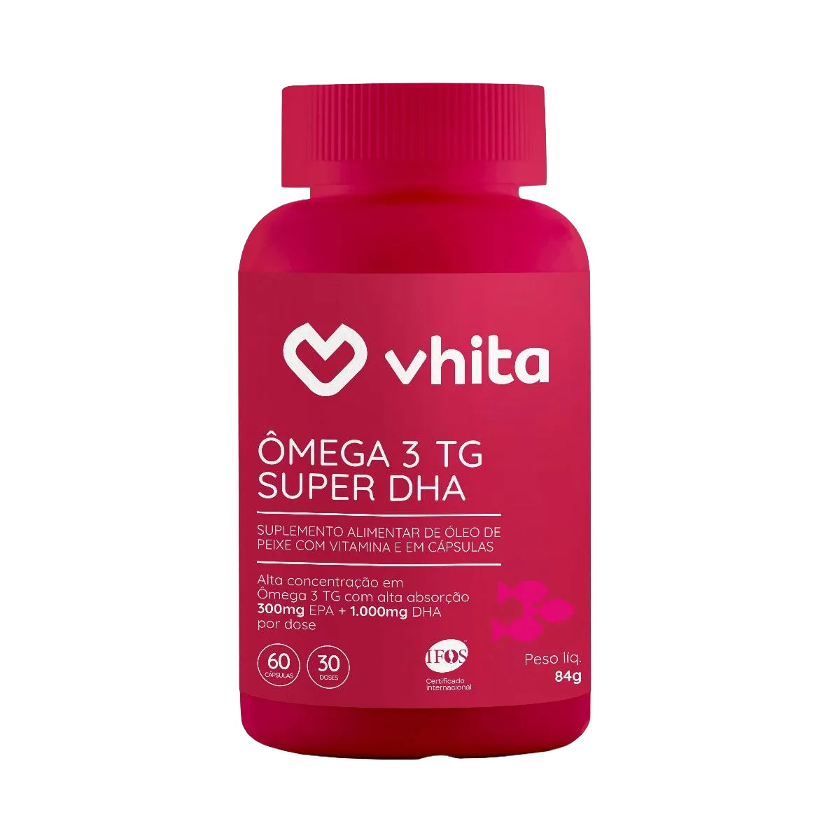 Ômega 3 TG Super DHA Vhita 1000mg 60 Capsulas — | Farmácia Resyla