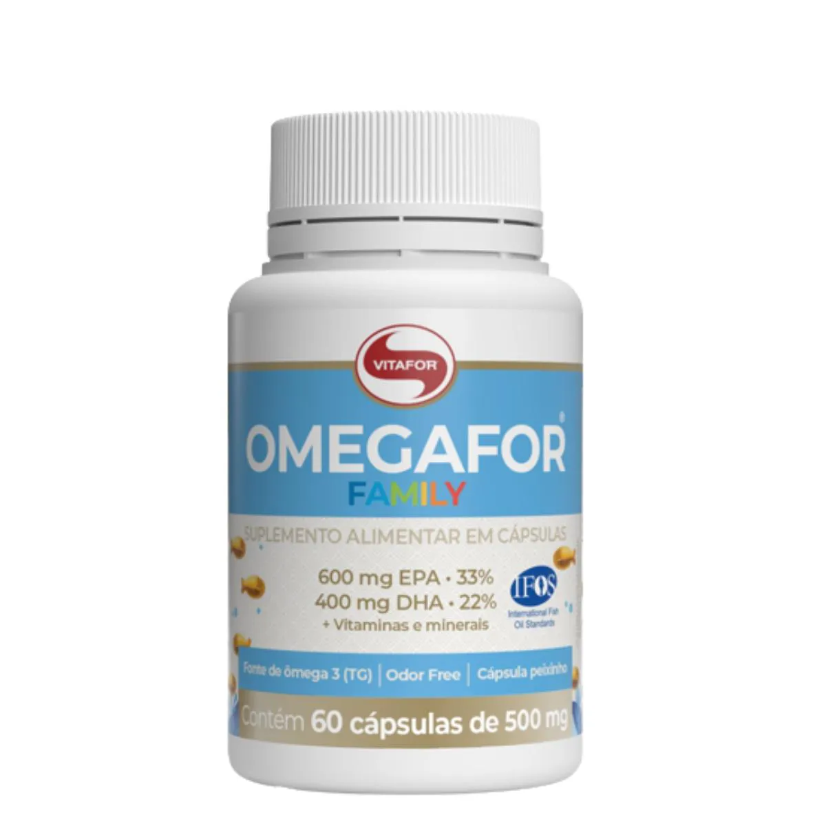 Omegafor Family Ômega 3 500mg Epa Dha Vitafor 60 cápsulas — Vitafor | Farmácia Resyla