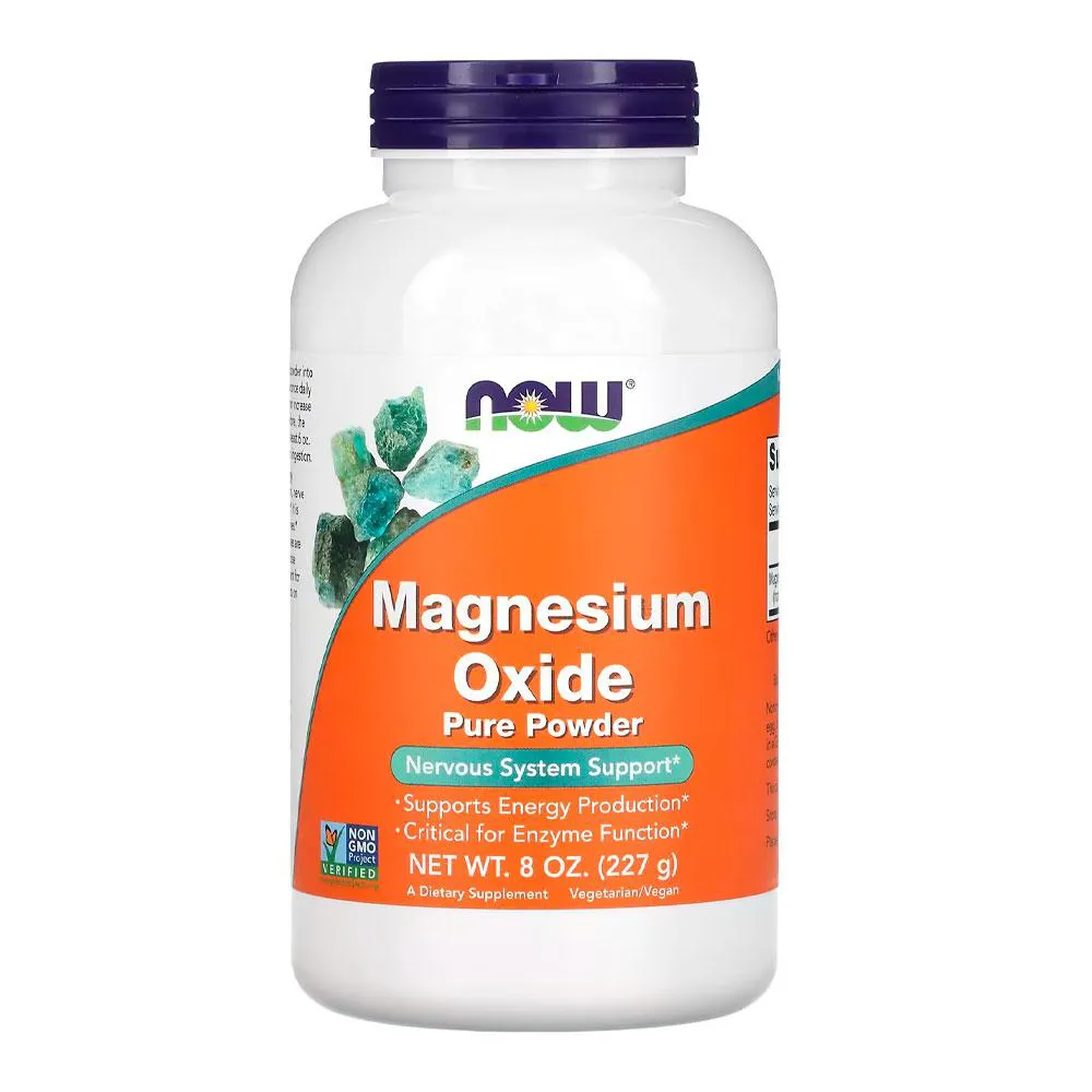 Óxido de Magnésio em Pó Now Foods 227g Importado — Now Foods | Farmácia Resyla