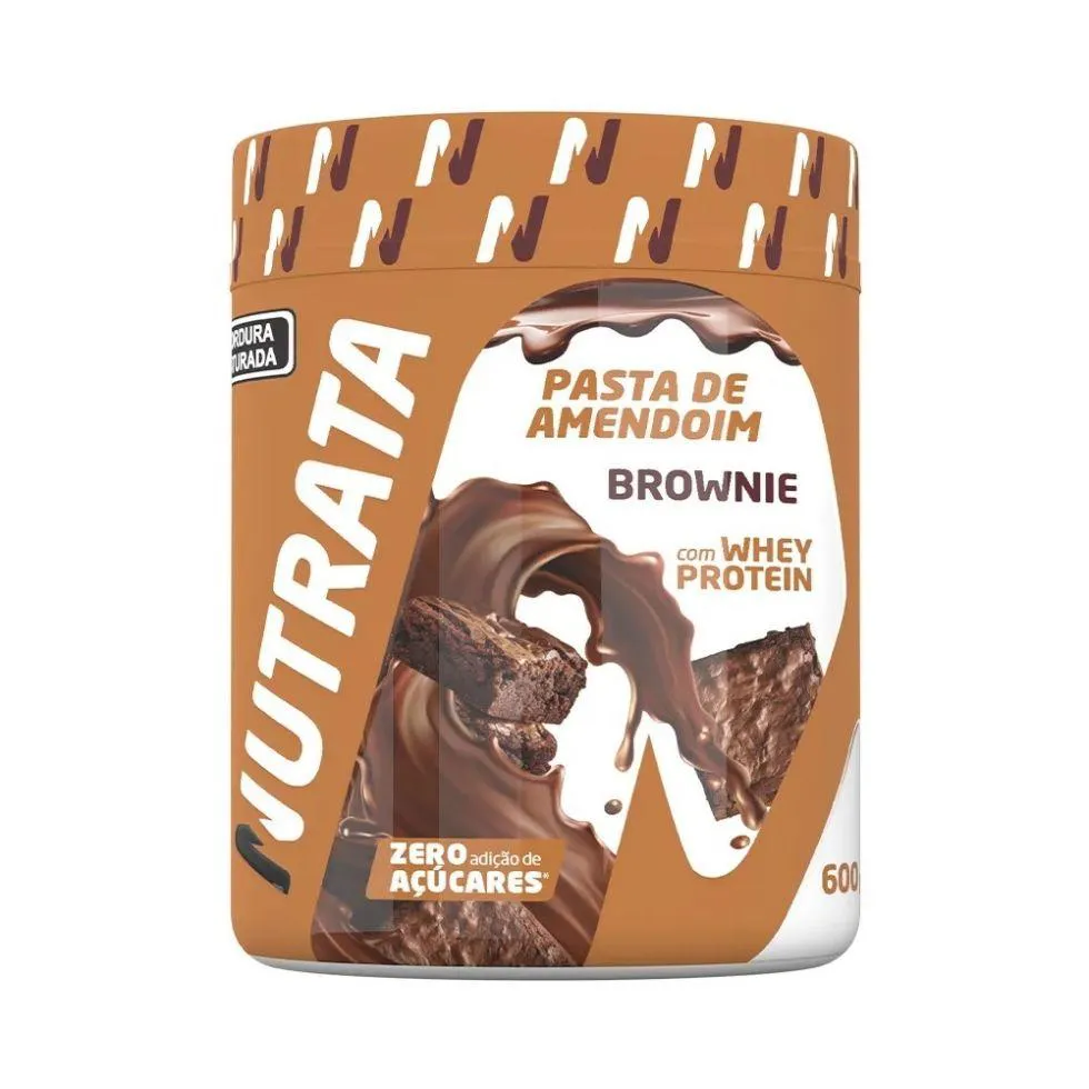 Pasta de Amendoim com Whey Protein (600g) - Sabor: Brownie — Amend | Farmácia Resyla
