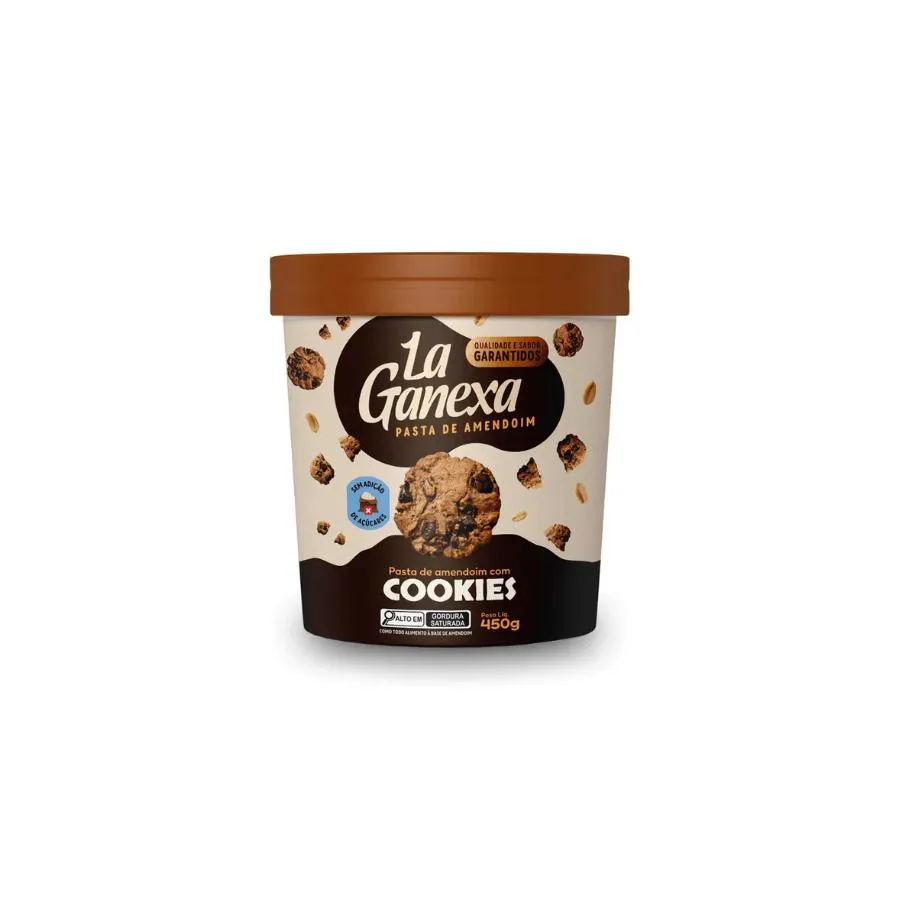 Pasta de Amendoim Cookies Cream 450G – La Ganexa — Amend | Farmácia Resyla