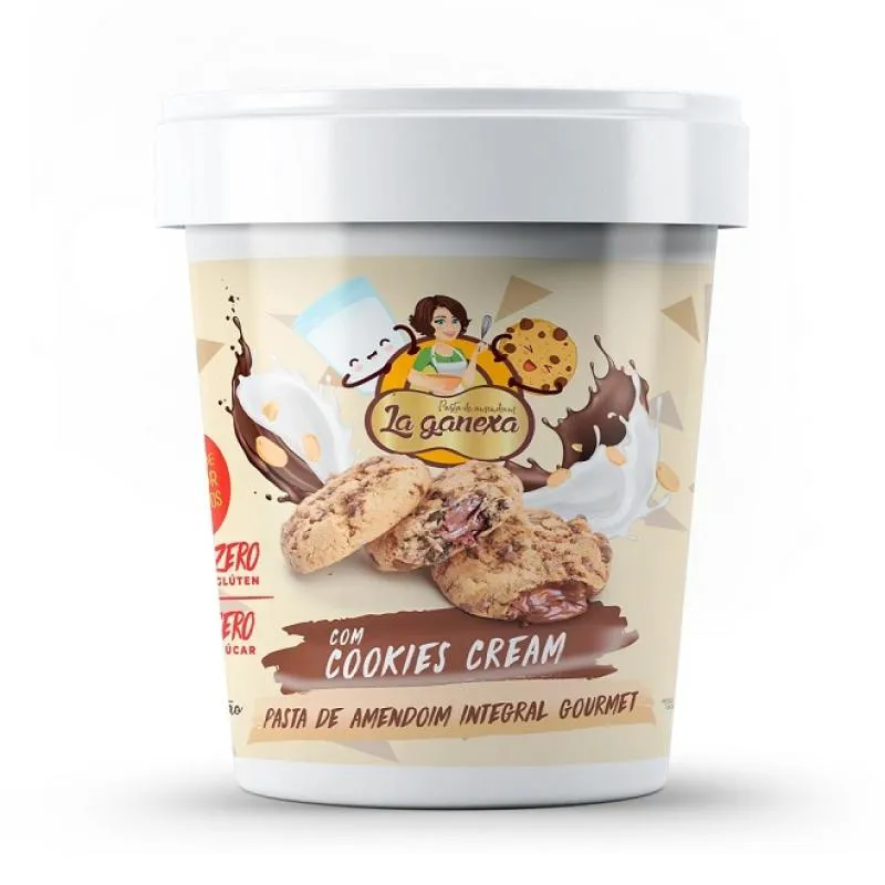 Pasta de Amendoim Integral Gourmet (1,05kg) - Sabor: com Cookies Cream — Amend | Farmácia Resyla