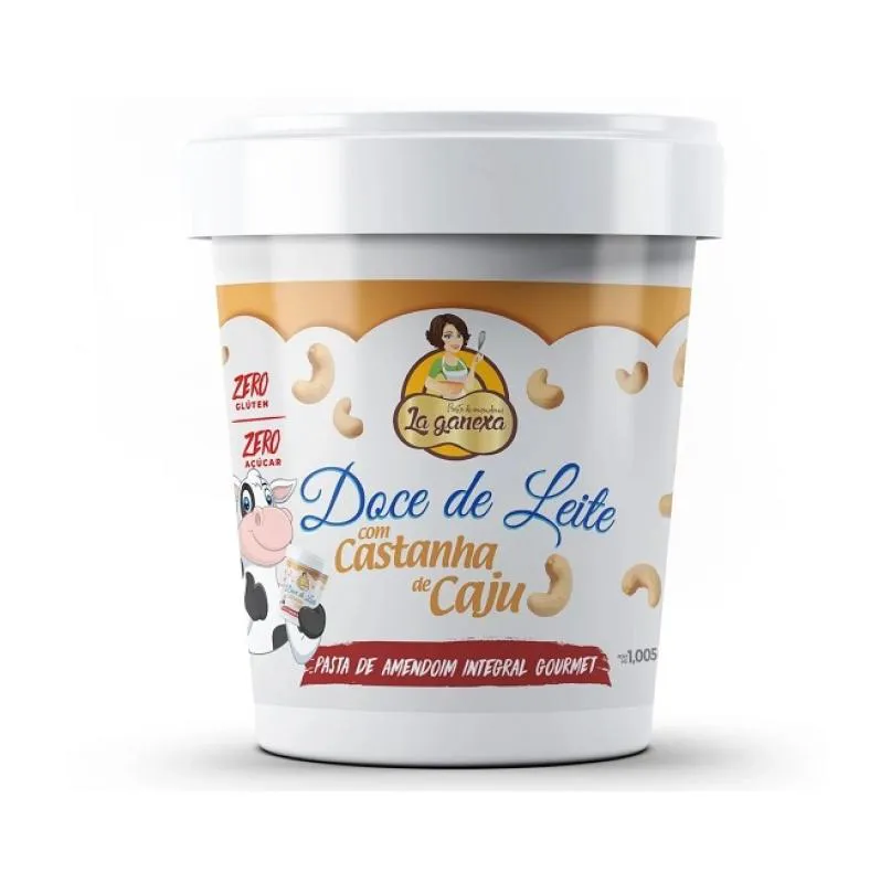 Pasta de Amendoim Integral Gourmet (1,05Kg) - Sabor: Doce de Leite C/ Castanha de Caju — Amend | Farmácia Resyla