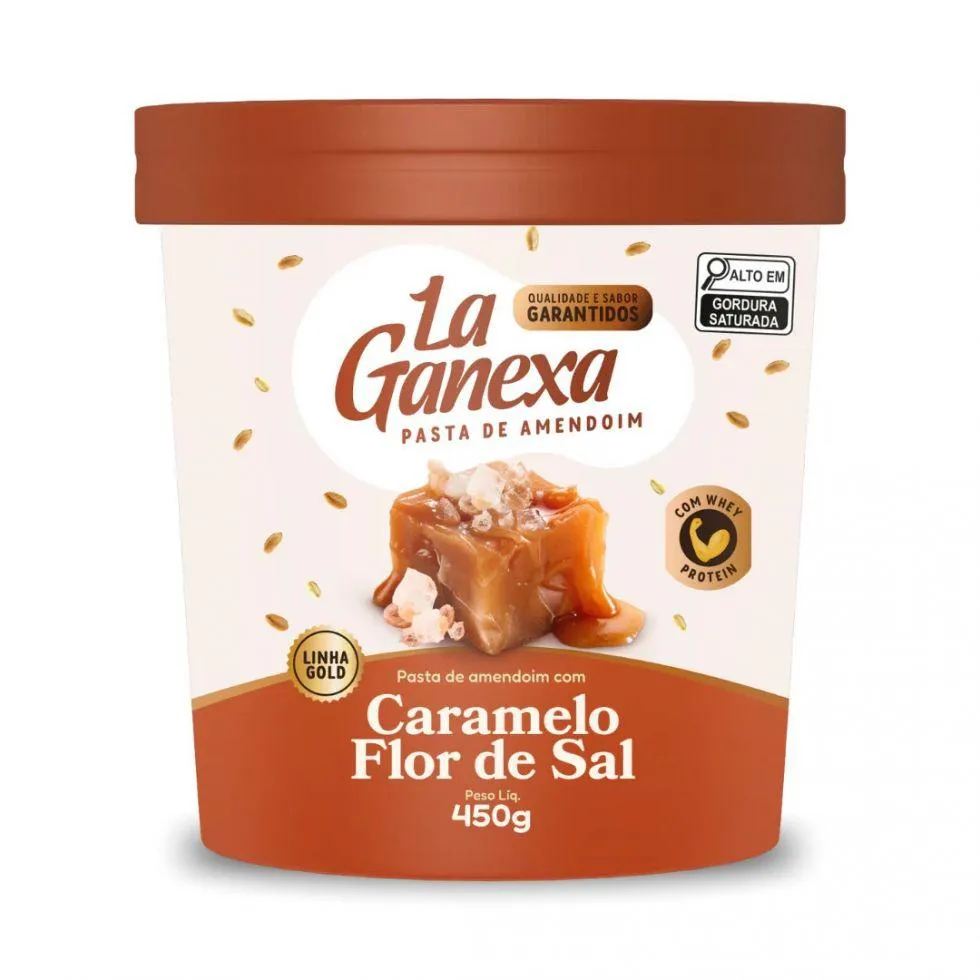 Pasta de Amendoim Integral Gourmet (450g) - Sabor: Caramelo e Flor de Sal (com Whey Protein) — Amend | Farmácia Resyla