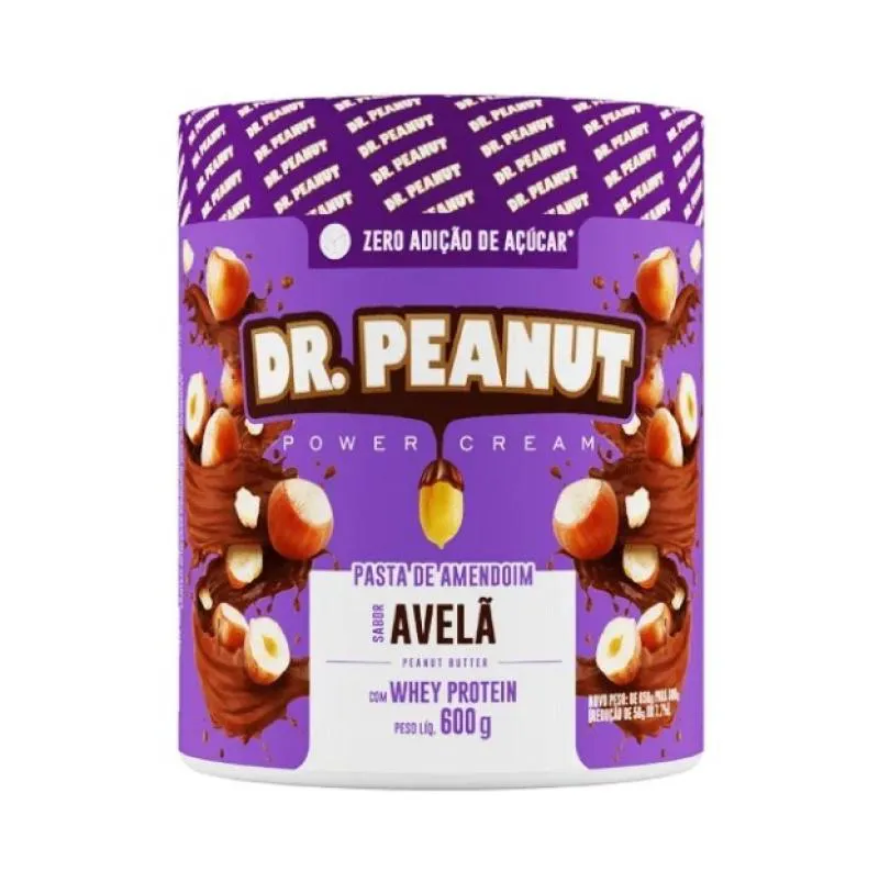 Pasta de Amendoim Whey Protein Dr. Peanut 600g Avelã — Amend | Farmácia Resyla