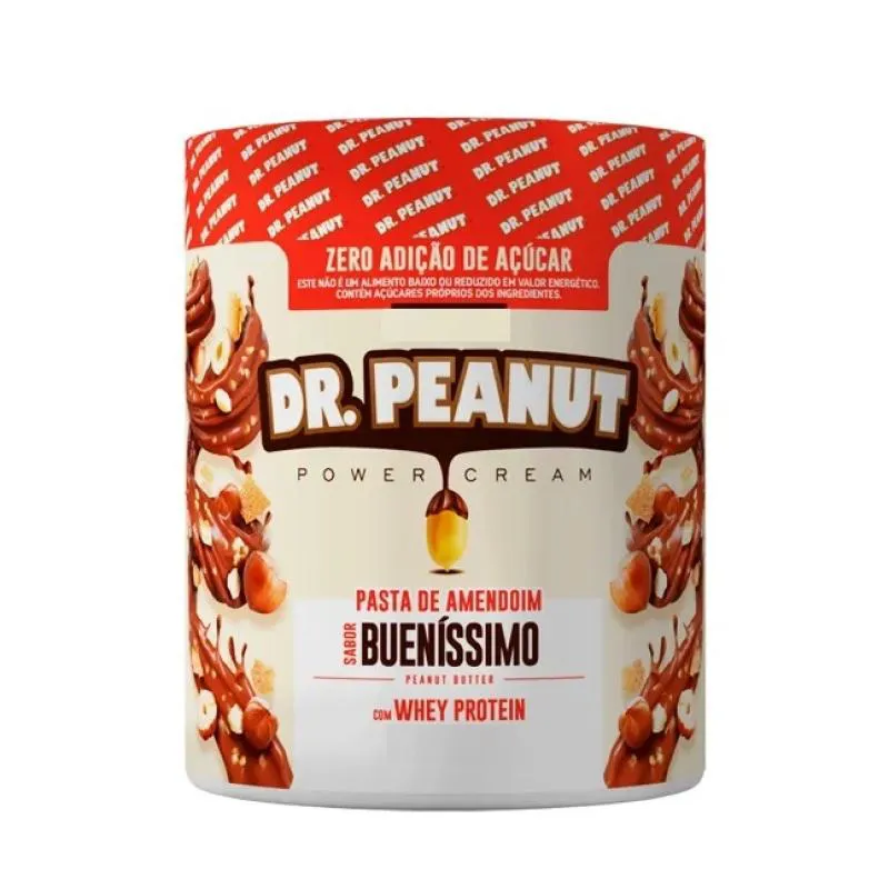 Pasta de Amendoim Whey Protein Dr. Peanut 600g Bueníssimo — Amend | Farmácia Resyla